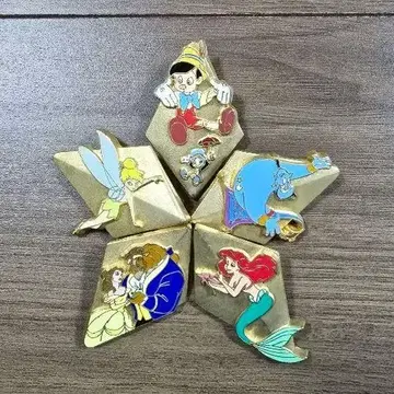 디즈니 별 모양 핀 배지 세트