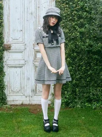 Ank Rouge 앙크루즈 레이어드 스타일 플레어 퍼프 원피스