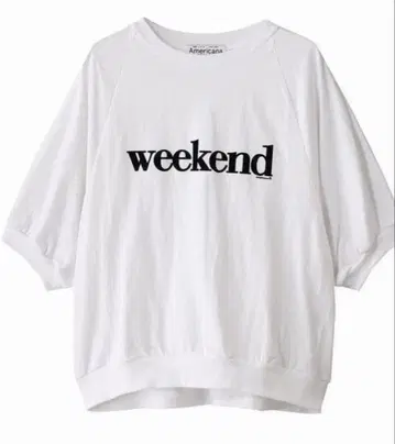 AMERICANA weekend 래글런 볼륨 슬리브 T셔츠