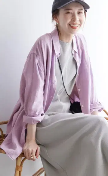 린넨 프렌치 프론트 레귤러 셔츠