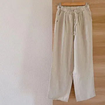 Samansa Mos2 린넨 테이퍼드 팬츠