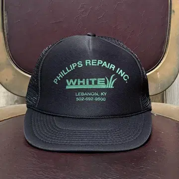 데드스탁 메쉬 캡 기업 블랙 WHITE 트래커