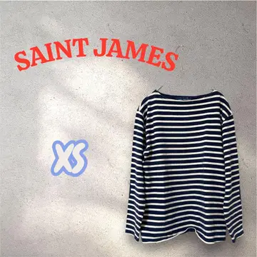 SAINT JAMES 엘보 패치 웨쌍 긴팔 T셔츠 XS