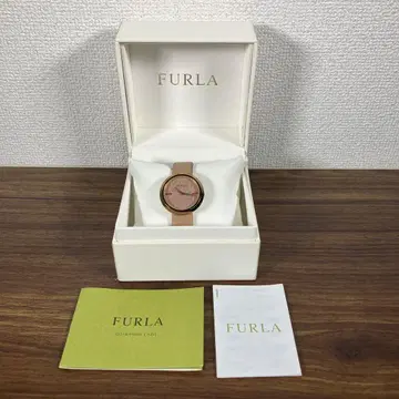 FURLA 훌라 시계 여성용 손목시계 브라운 가죽