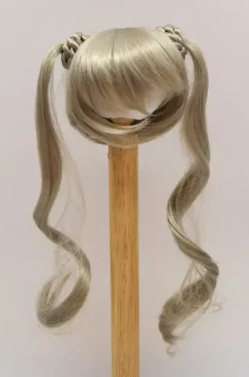 금침수정 인형 가발 9-10inch (SD 사이즈) 슈가테일 허니실버