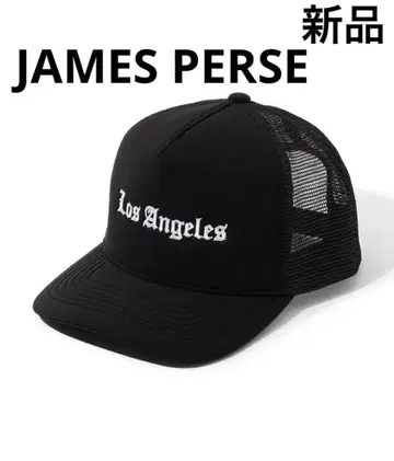 새상품 JAMES PERSE 제임스 퍼스 캡 블랙 자수 LA