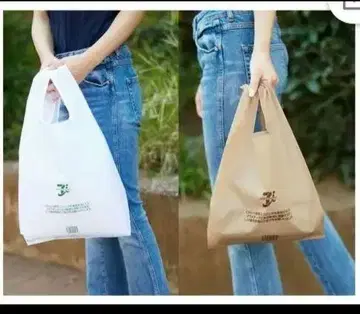 세븐일레븐 재팬 세븐일레븐 비닐봉투풍 에코백 2세트