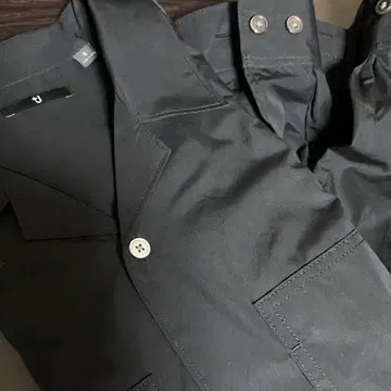 UNIQLO 플러스j 수피마 코튼 오버사이즈 셔츠 블루종