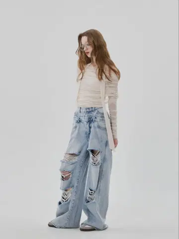 THETOE Lexington Double Belt Denim Pants
