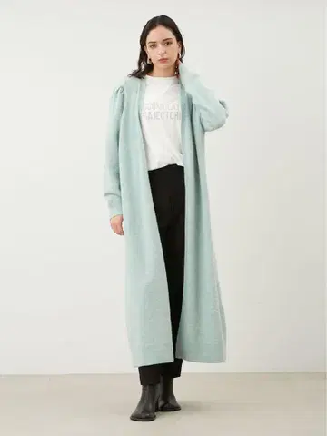미라 오웬 택 포함 새상품 어깨 턱 롱 가디건