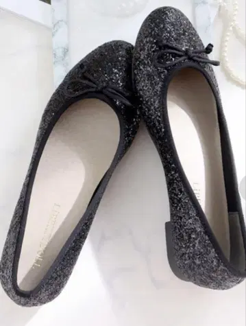 발레 슈즈 23cm 미사용 새상품 블랙 글리터