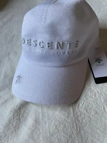 DESCENTE 골프 캡 F 화이트