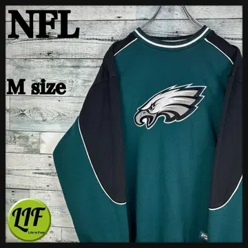 NFL 자수 팀 로고 이글스 맨투맨 그린 M 3535