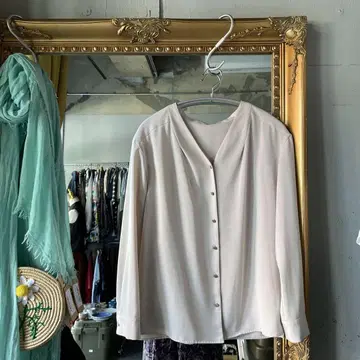 @ 내추럴 뷰티 베이직 무지 블라우스 셔츠 긴팔