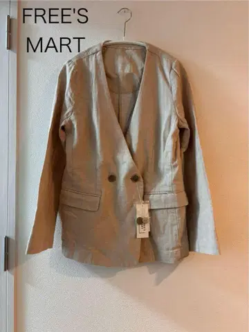 [택 포함 미사용 새상품] FREE'S MART 노카라 자켓 린넨
