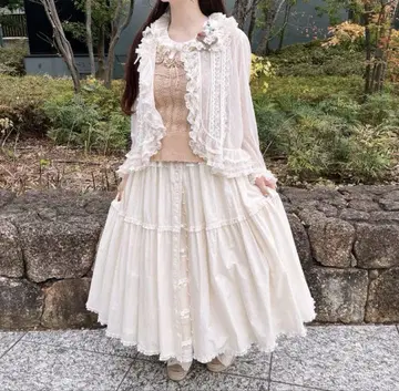 폴카 도트 튤 장식 원피스