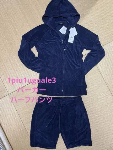 1piu1uguale3 후드티 하프 팬츠 L 사이즈