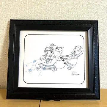 [단 하나뿐인] Disney 겨울왕국 선화 아트 회화 미국 연필화