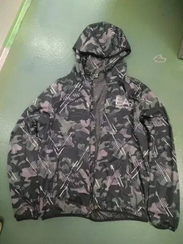 ARMANI 나일론 카모플라쥬 후드티