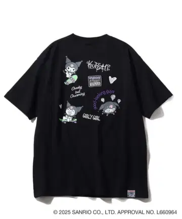 vision street wear 쿠로미 T셔츠 블랙 L
