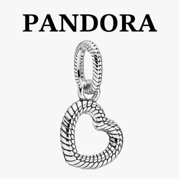 PANDORA snakechain heartsilverpendant