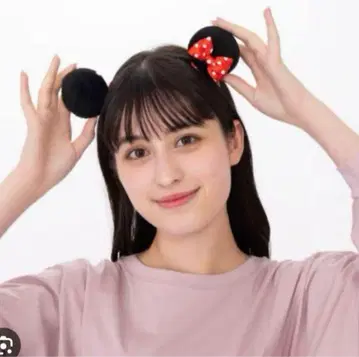 [새상품급] 디즈니 미니 똑딱핀 귀 머리띠 머리 장식