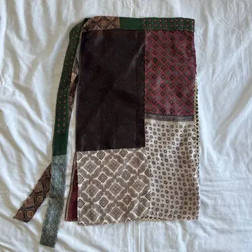 WIFFILE REMAKE 스카프 SKIRT 빈티지 스커트 스카프