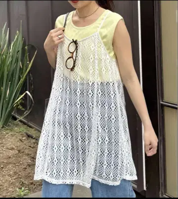 차오패닉 티피 패턴 모듬 멀티 웨이 캐미 튜닉