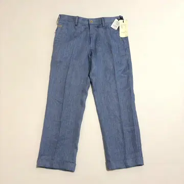 [새상품/린넨 100] Paul Smith 센터 프레스 팬츠 데님풍 M