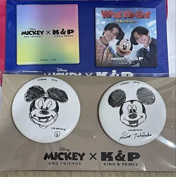 Mickey & Friends x King&Prince 캔뱃지 미츠코시