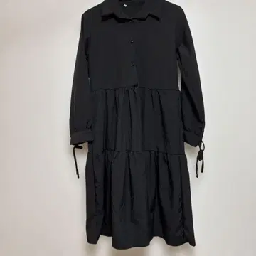 블랙 긴팔 셔츠 원피스