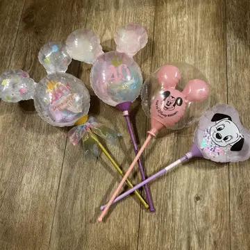 Disney 디즈니 손잡이 벌룬 풍선 4개