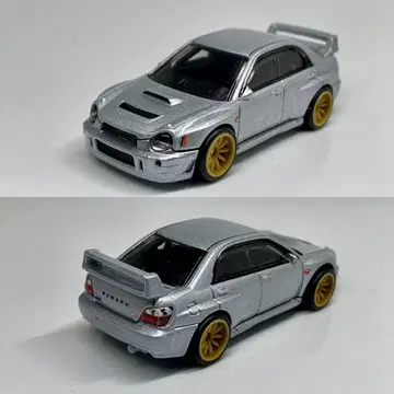 핫휠 스바루 임프레 WRX STi GDA 동글이 은색