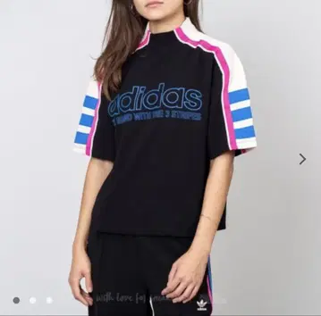 adidas 하이넥 스트라이프 저지 아디다스 오리지널 OG TEE