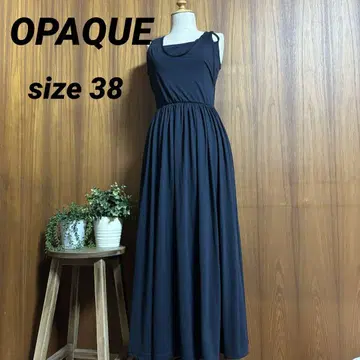 OPAQUE 브라탑 롱 원피스 블랙