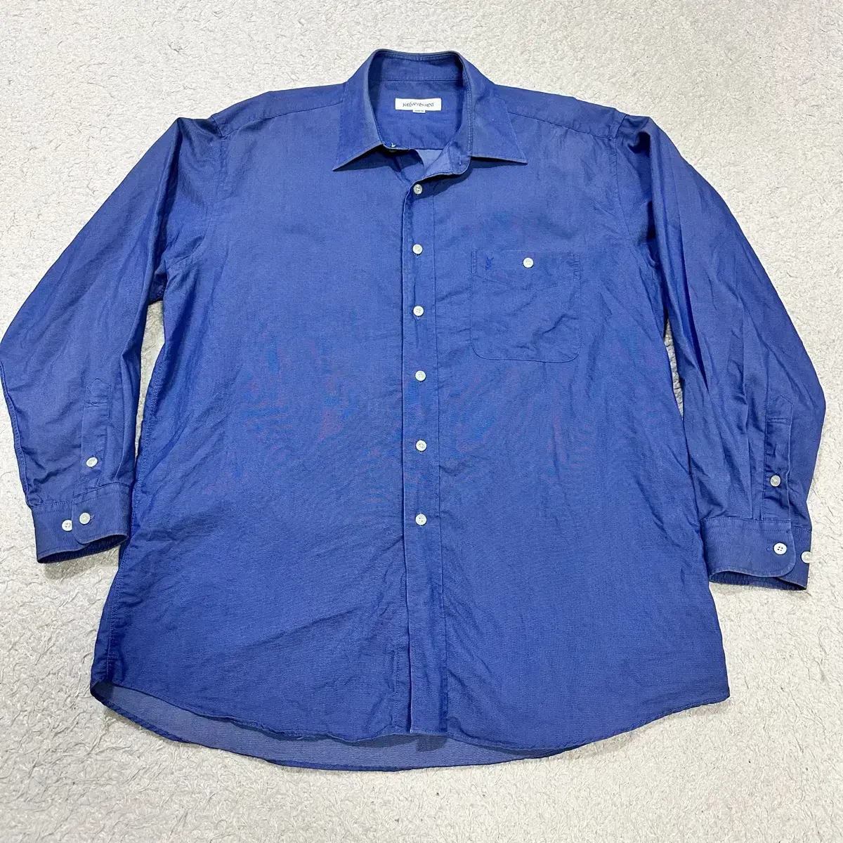 SAINT LAURENT ボンゴプリント長袖シャツ 38 サンローラン パリ SAINT LAURENT PARIS ドレスシャツ