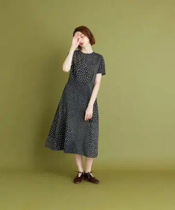 [컨디션 최상] 스티븐 앨런 도트 원피스 완판템