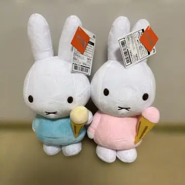 택 포함 미피 봉제 인형 세트