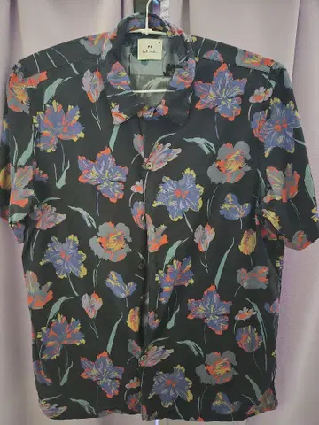 Paul Smith 플라워 프린트 반팔 셔츠 M