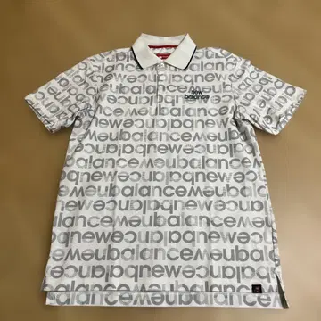 new balance 골프 로고 피케 셔츠 사이즈 5