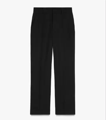 새상품 ZARA 자라 M 사이즈 블랙 스트레이트 핏 팬츠 슬랙스