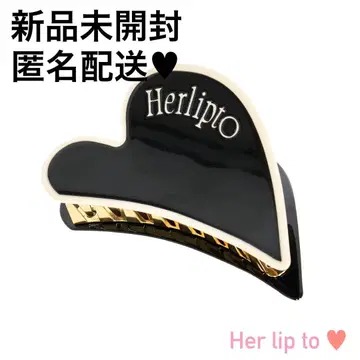 미개봉 새상품 Herlipto Bicolor Heart Hair Clip