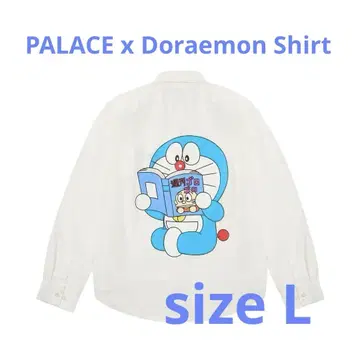 PALACE Doraemon 셔츠 도라에몽 셔츠 L 사이즈 화이트