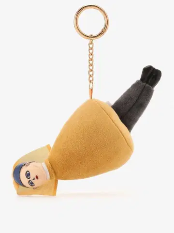 비쥬튠 진주 귀걸이를 한 쿠노이치 봉제 인형 키링