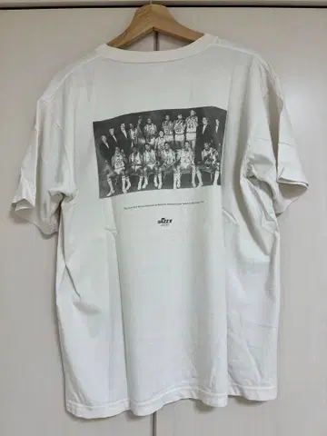 jazzy sports 화이트 T셔츠 뒷면 프린트