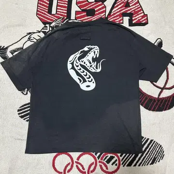 [애니멀 T] 90s Sports Wear 스네이크 페이드 포켓 T