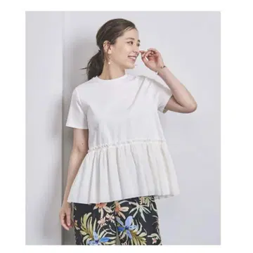 유나이티드 애로우즈 티어드 콤비 숏 슬리브