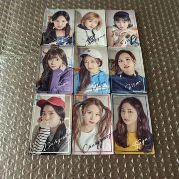 TWICE FC 복권 TWICE LAND 스티커 9장 세트 컴프 2