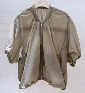 Mal. 레레레상 시어 블루종 숏 기장 베이지