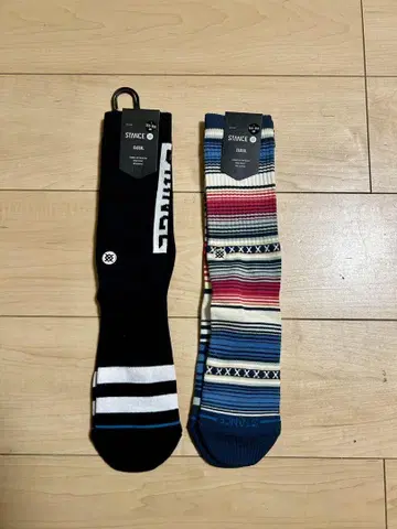 STANCE 삭스 블랙/스트라이프 세트